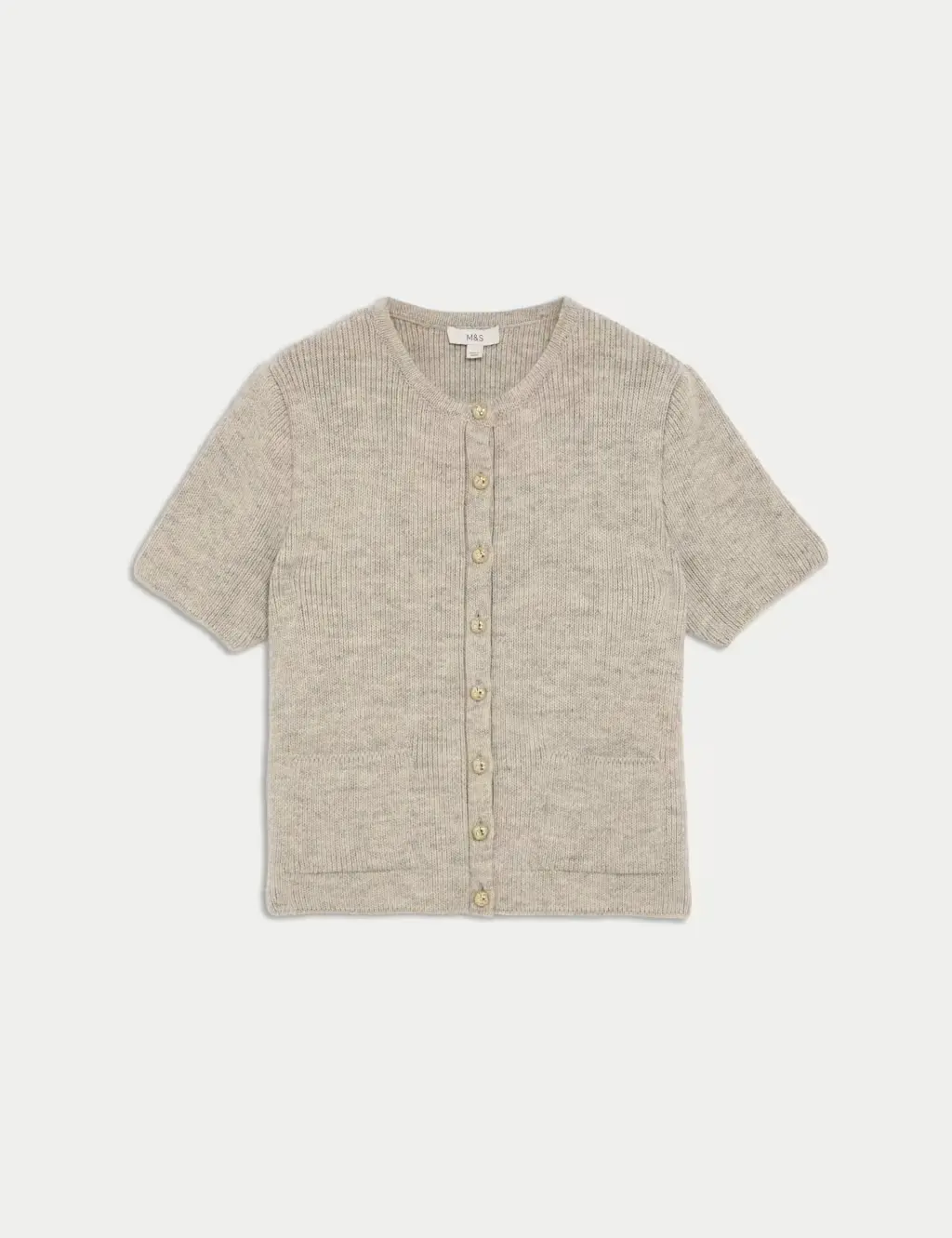 Textured Button Front Cardigan