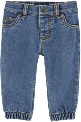 Baby Boys Elastic-Back Denim Jeans