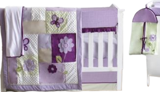Butterflies Crib Bedding Set