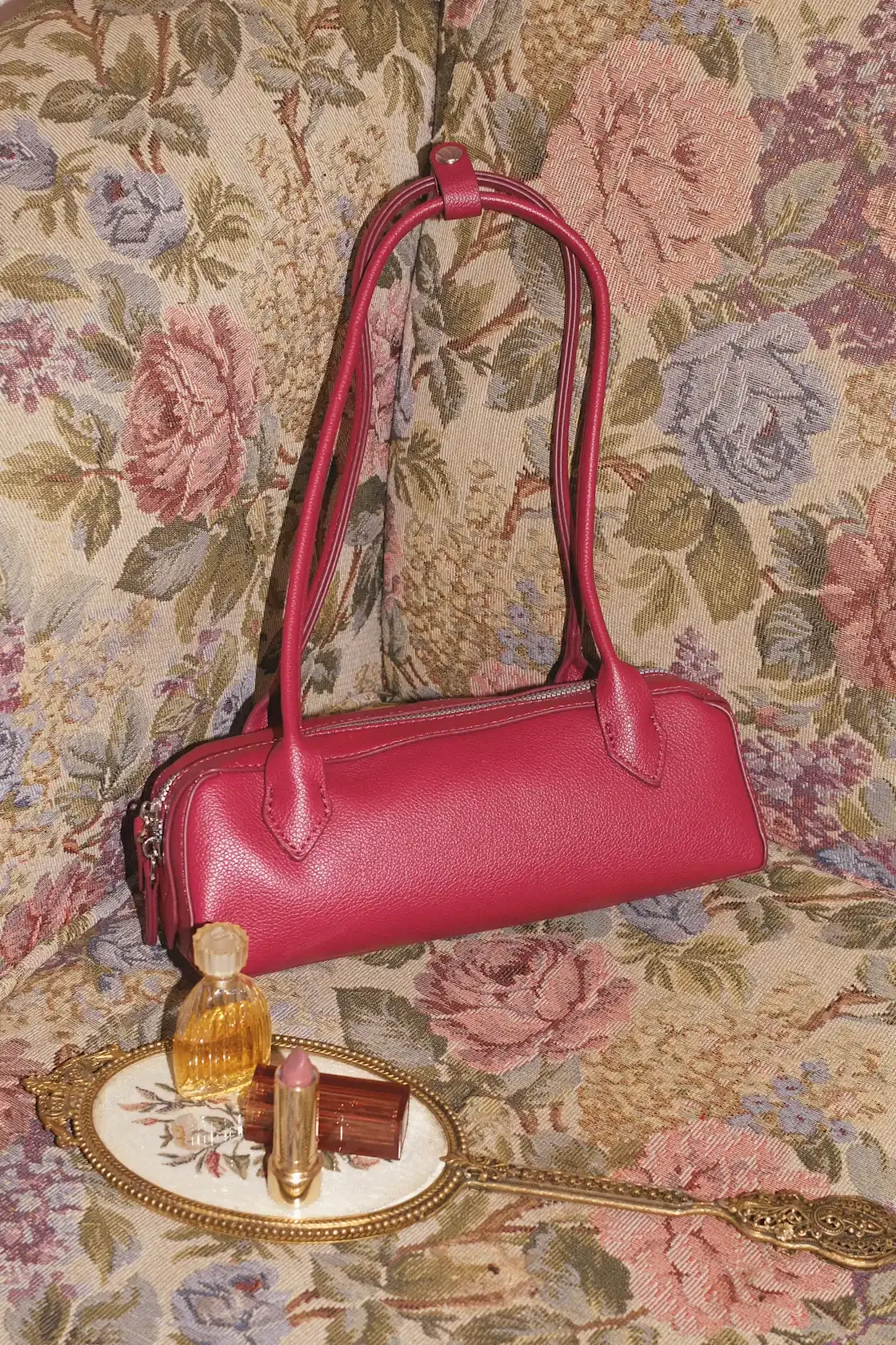 Sloane Red East-West Shoulder Bag